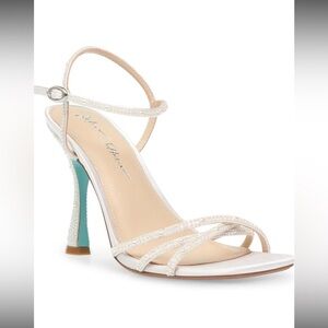 Betsy Johnson white pearl heels size 11